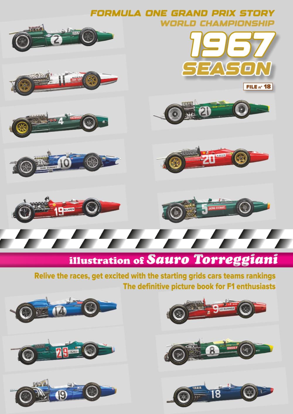 1967 Season Formula One Grand Prix Story World Championship:: Relive the races, get excited with the starting grid cars teams rankings. The definitive picture book for F1 enthusias