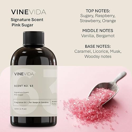 Miniatura 650 de VINEVIDA [4 onzas] Aceite de fragancia de madera de teca de caoba para fabricación de velas y fabricación de jabón, aromas de velas prémium para