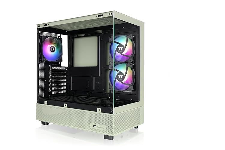 Thermaltake View 270 Plus TG ARGB Matcha Green Mid Tower E-ATX Case; 3x120mm ARGB Fans Included; Support Up to 360mm Radiator; Front & Side Dual Tempered Glass Panel; CA-1Y7-00MEWN-01; 3 Year Warranty - View 270 - Matcha Green