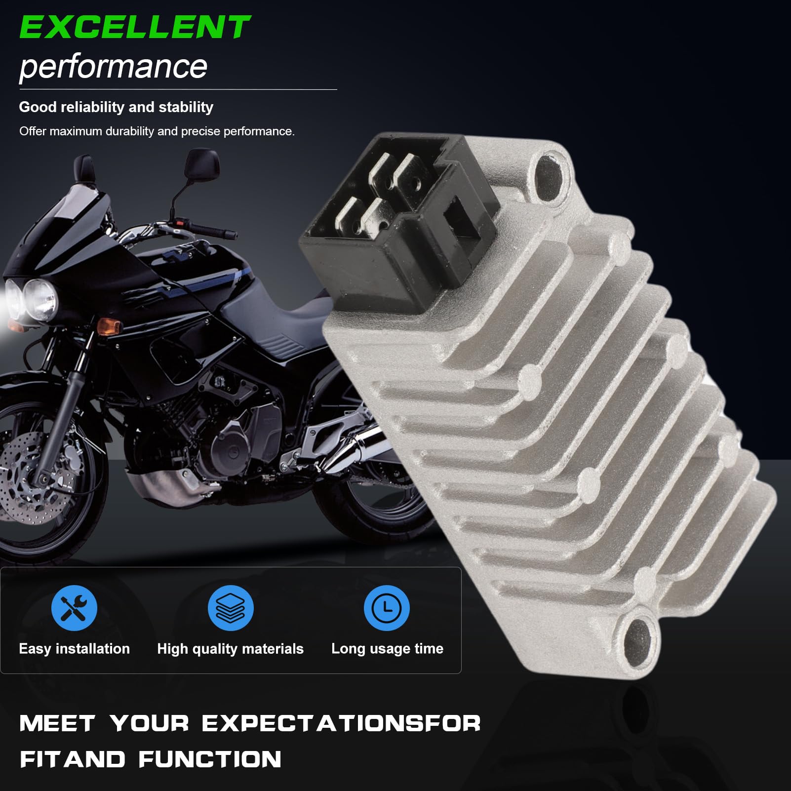 Regolatore di Tensione Moto Raddrizzatore SH629A12 SH56912 Compatibile con Yamaha TW125 TW200 TW225 XT600 TTR250 XJ600 TDM850 MT125 XT250 TDN TDR TT TW XJ XG FZR XT XV RD ZR XJ