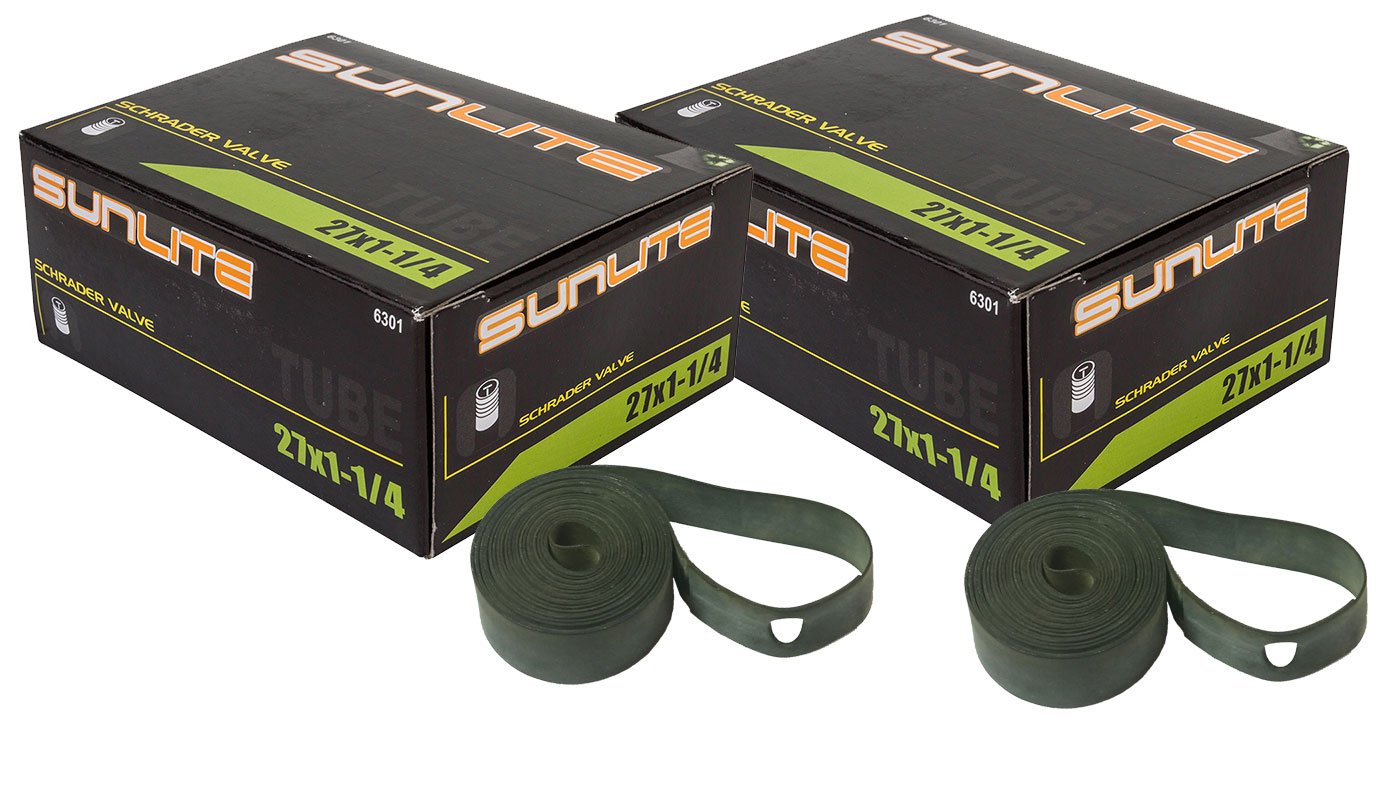 Tube, 27" x 1-1/4" Schrader Valve, 32mm, Sunlite