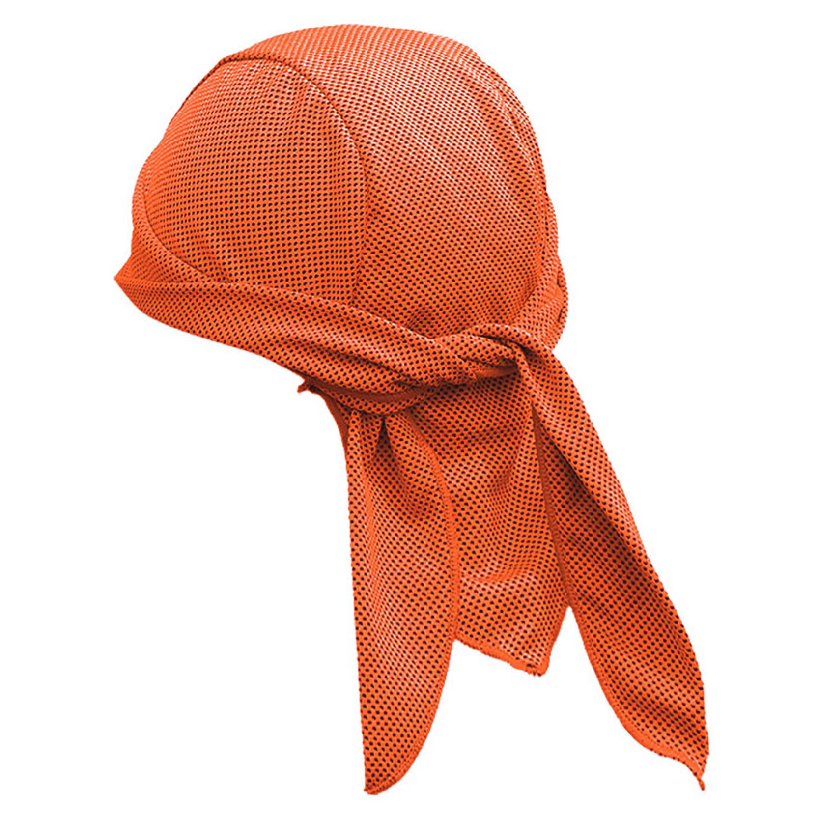 Doo Rags Skull Cap, Sweat Wicking Beanie, Cycling Cooling Helmet Liner, Breathable Dew Rag Skull Caps Beanie for Men and Women (Orange)