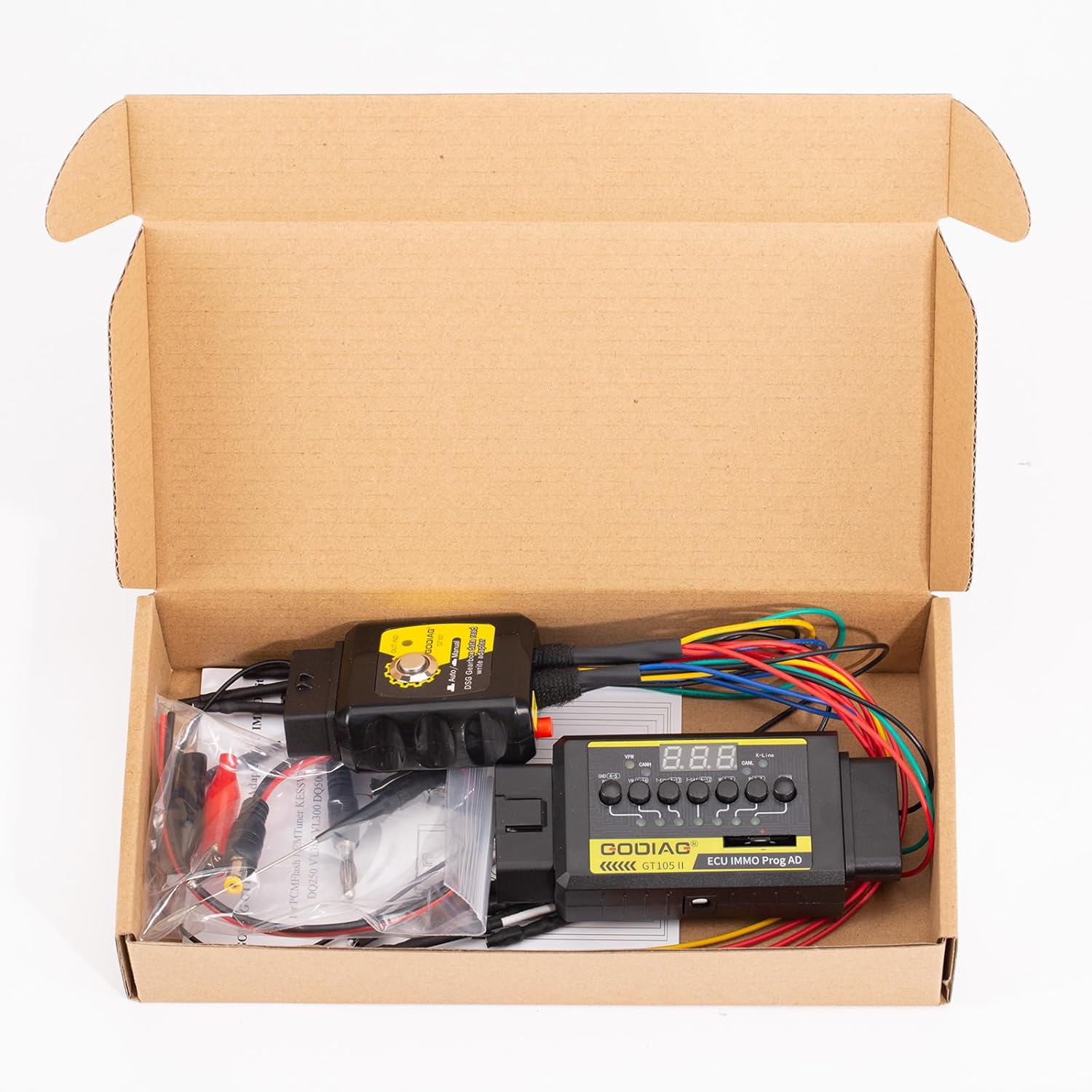 GODIAG GT107 Gear-Box Data Adapter for DQ250, DQ200, VL381, VL300, DQ500, DL501 + GT105 ECU AD Break Out Box ECU Connector