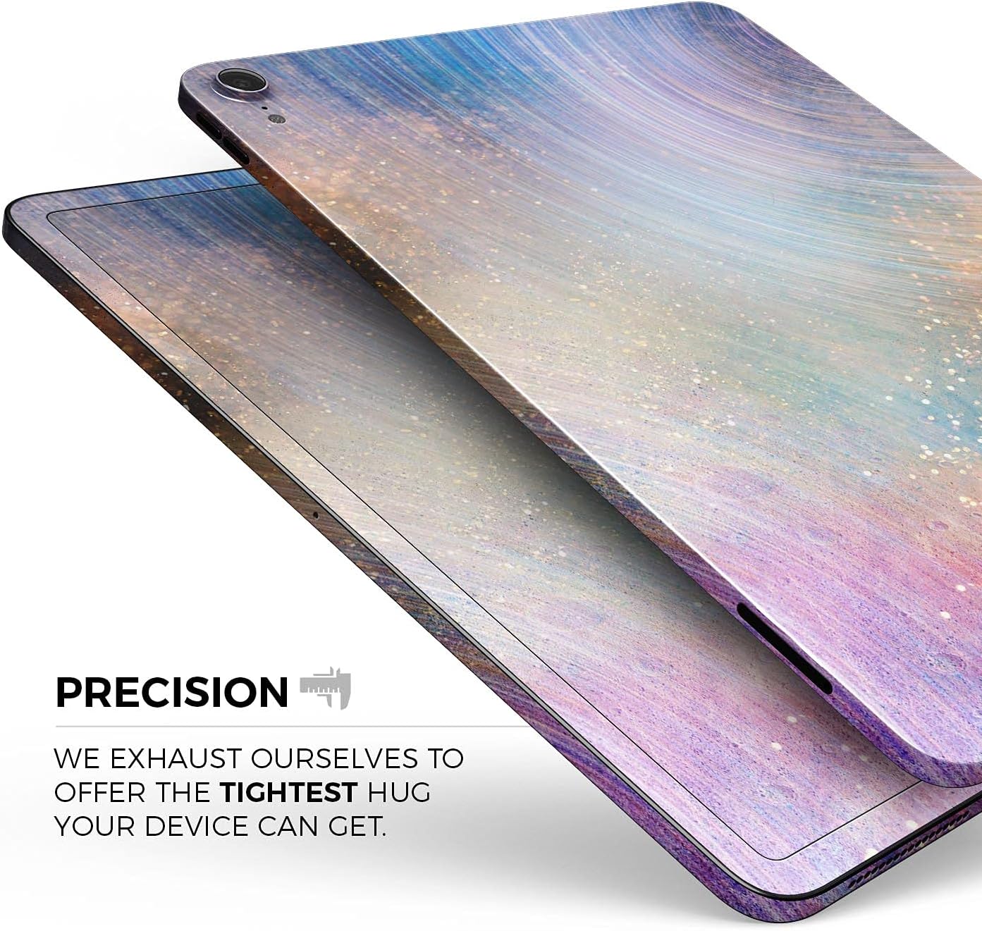 DesignSkinz - The Swirling Tie-Dye Scratched Surface Full-Body Wrap Decal Protective Skin-Kit Compatible with Apple iPad mini 5 (A2133/A2124/A2126/A2125) image 3