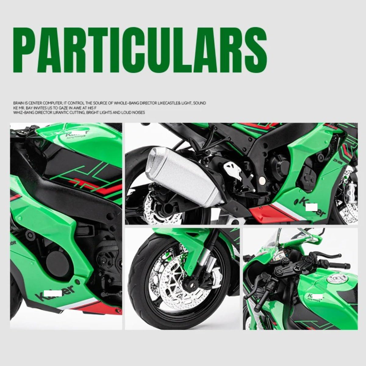 Htlnuzd 1 12スケール ニンジャzx10r アロイダイキャスト モーター