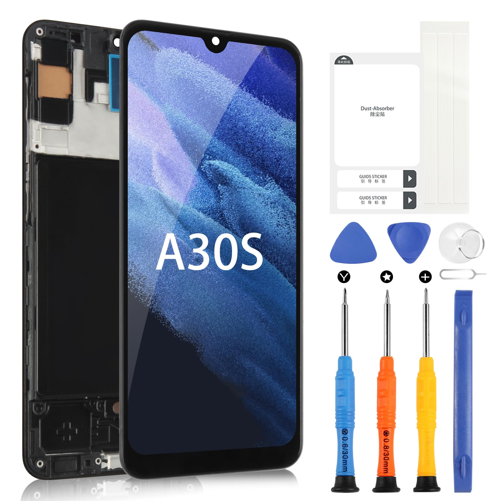 Écran LCD Avec Châssis Pour Samsung Galaxy A30s (SM-A307F/G) - Remplacement Neuf