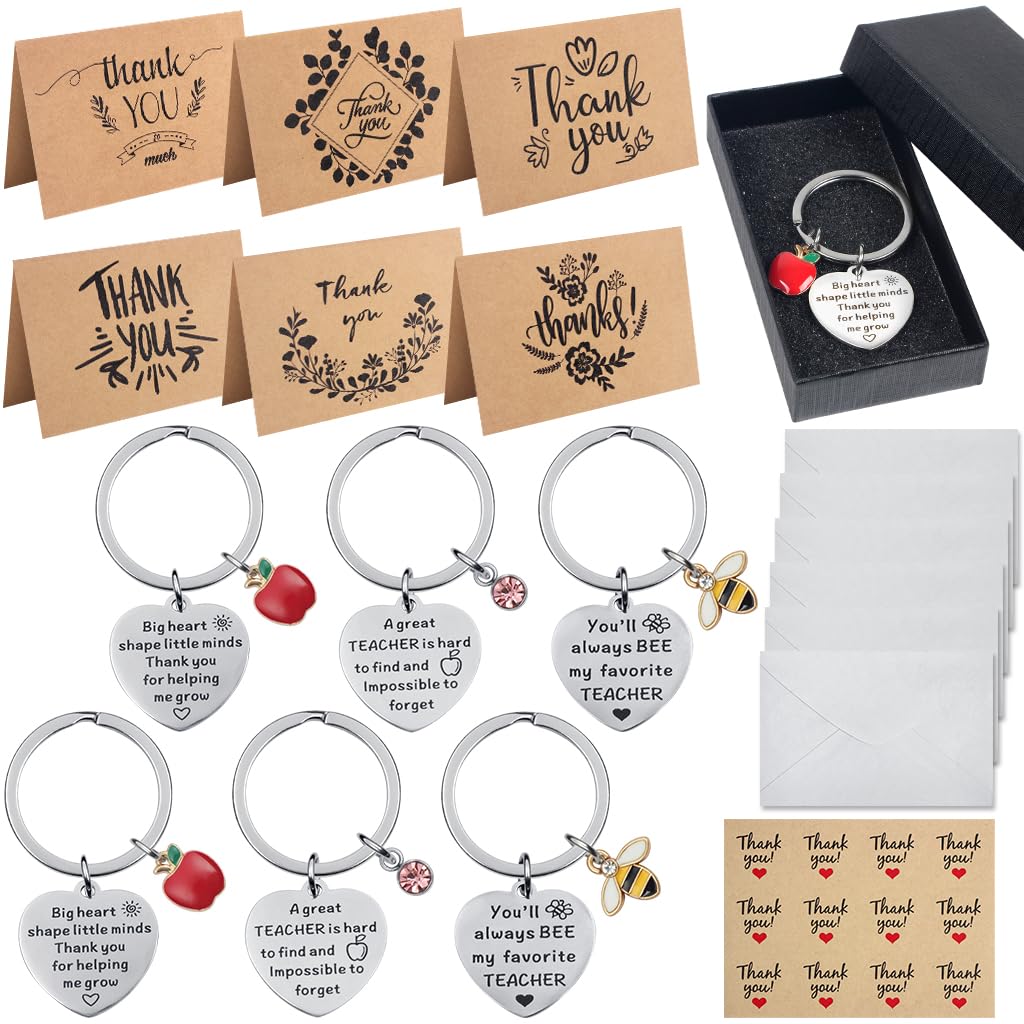 6 Sets Thank You Gift for Teacher,Thank You Teacher Gifts Appreciation ...