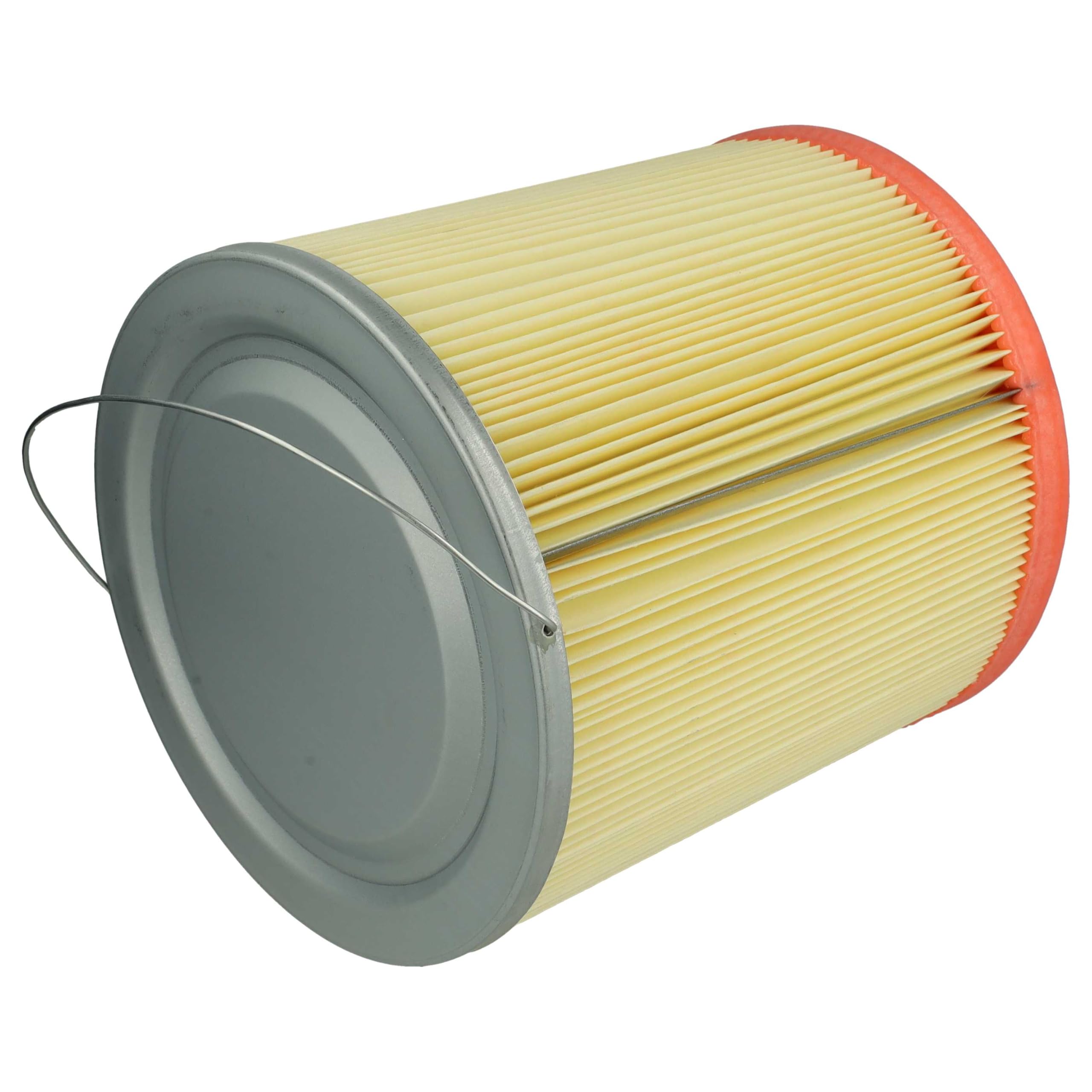 vhbw 4x Filtro plisado reemplaza Rowenta ZR70 para aspiradora - amarillo naranja lavable