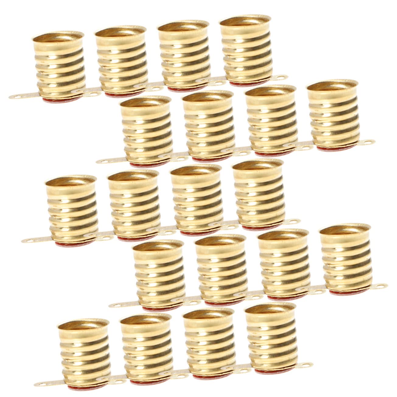 WOONEKY 5 Set Di Portalampada A Led Con Vite in Ottone Portalampada Con Base Piccola Per 50 Pezzi*5