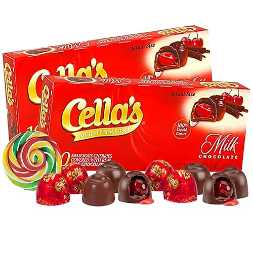 Cerezas cubiertas de chocolate, regalos del día de San Valentín, paquete de 2, 10 unidades cada una