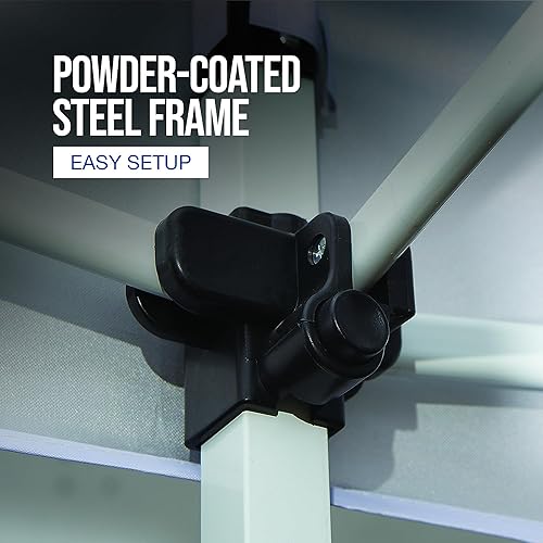 Miniatura 4 de Strongway Toldo comercial, 10 pies x 20 pies, blanco