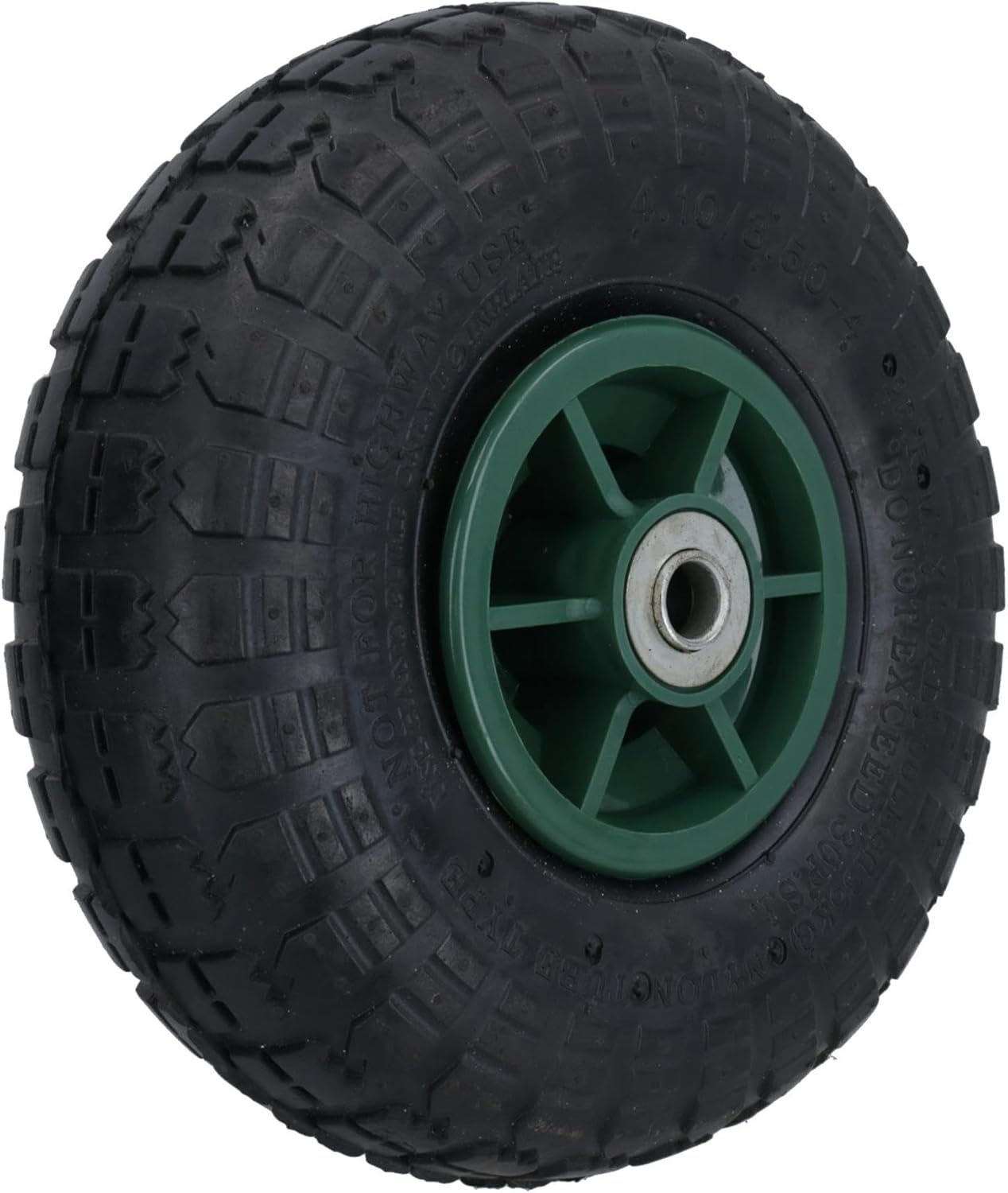 10 Inch Pneumatic Wheel For Sack Truck Carts Wheelbarrows 16mm Bore 1pc
