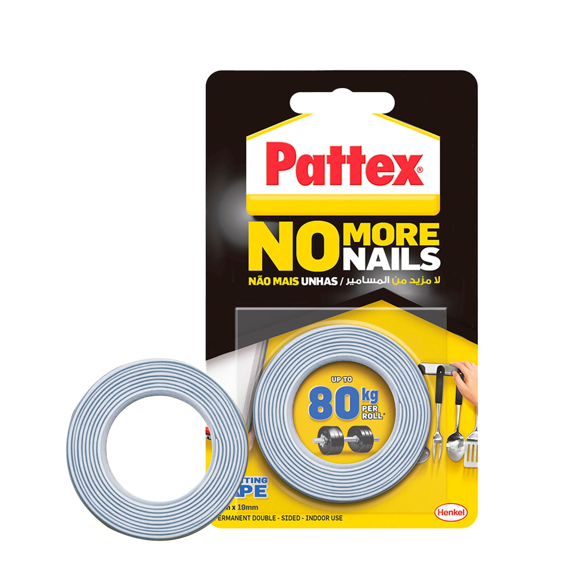 PATTEX DOUBLE SIDE FOAM TAPE=80KG-
