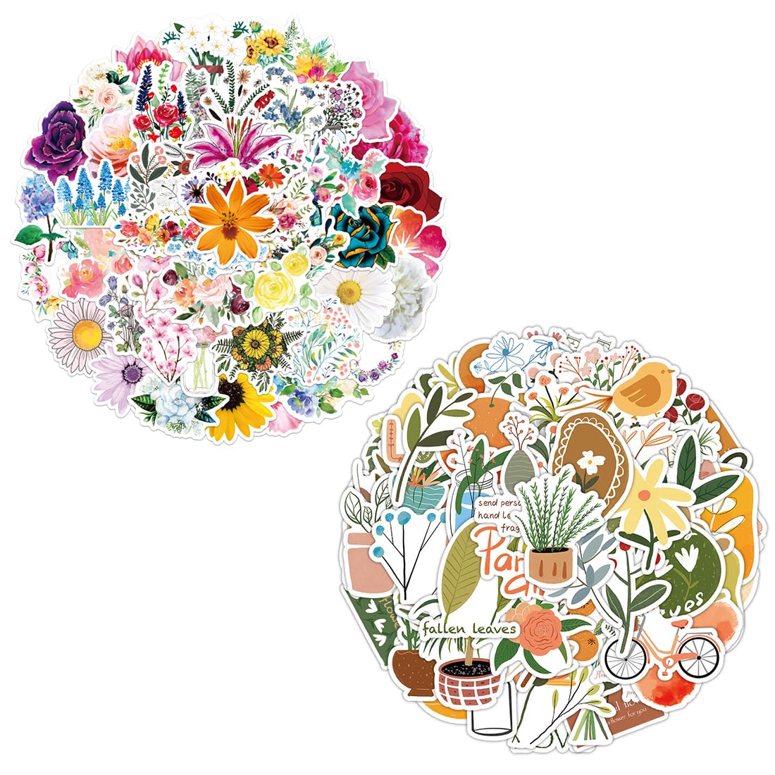 110Pcs Stickers Aesthetic Retro Aesthetic Stickers Impermeable Boho Pegatinas Fotos Agenda Pegatinas Autoadhesivas Decoración Álbumes de Recortes Calendarios Tarjetas Regalos Sobres