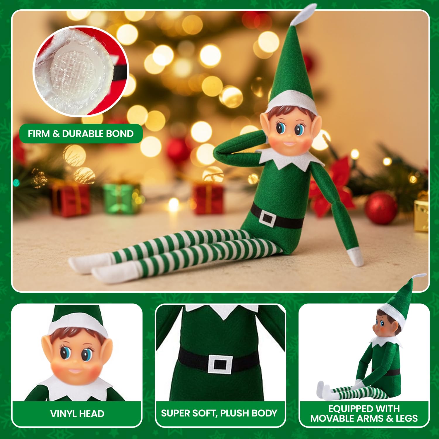 LEIGHT Soft Vinyl Elf with Hat and Tag - Image 4