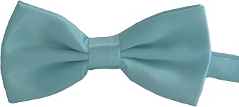 Gifts Are Blue Mens Smooth Satin Feel Formal Bow Tie, Pre-Tied