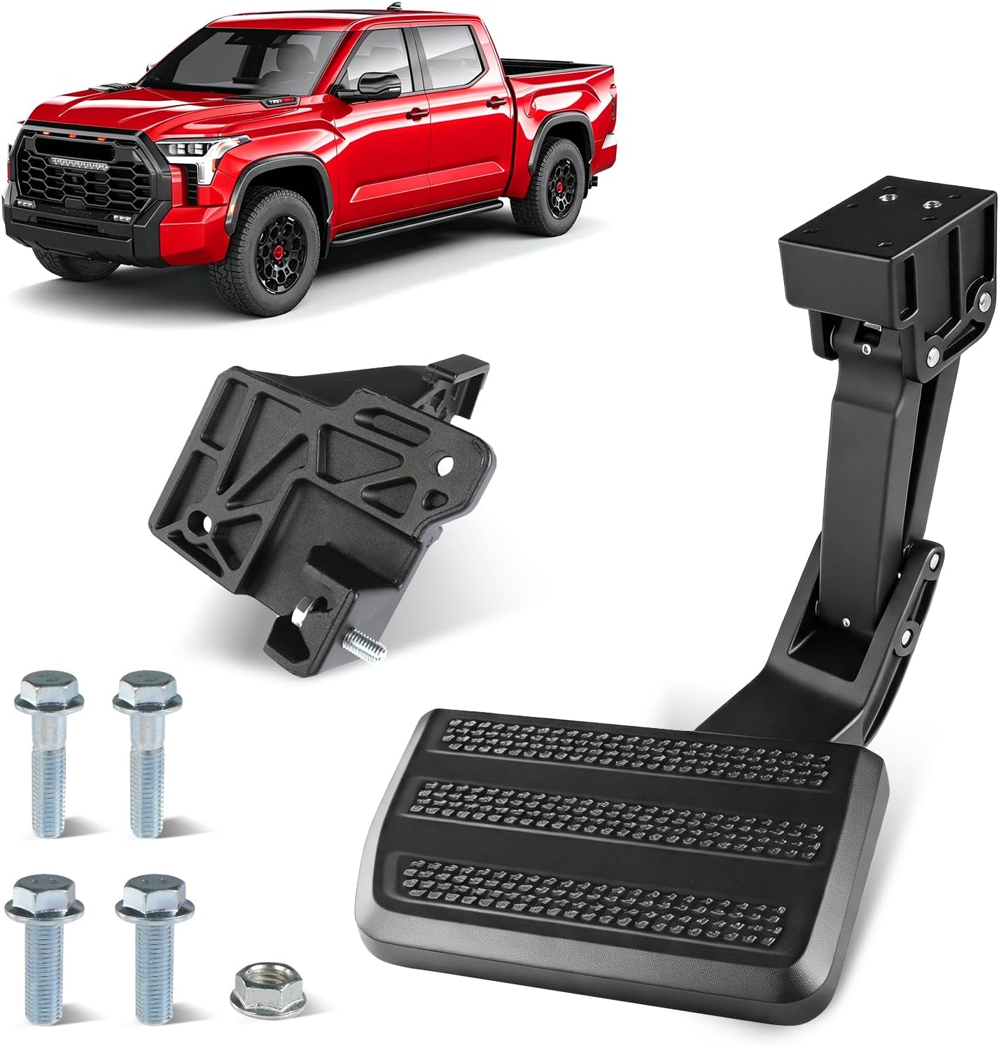 350 LBS Rear Bed Step Compatible with Toyota Tundra 2022–2026, One Piece Heavy Duty All-Aluminum Truck Tailgate Step, Non-Slip Surface, No-Drill Installation, Replaces OEM PTS30-34000