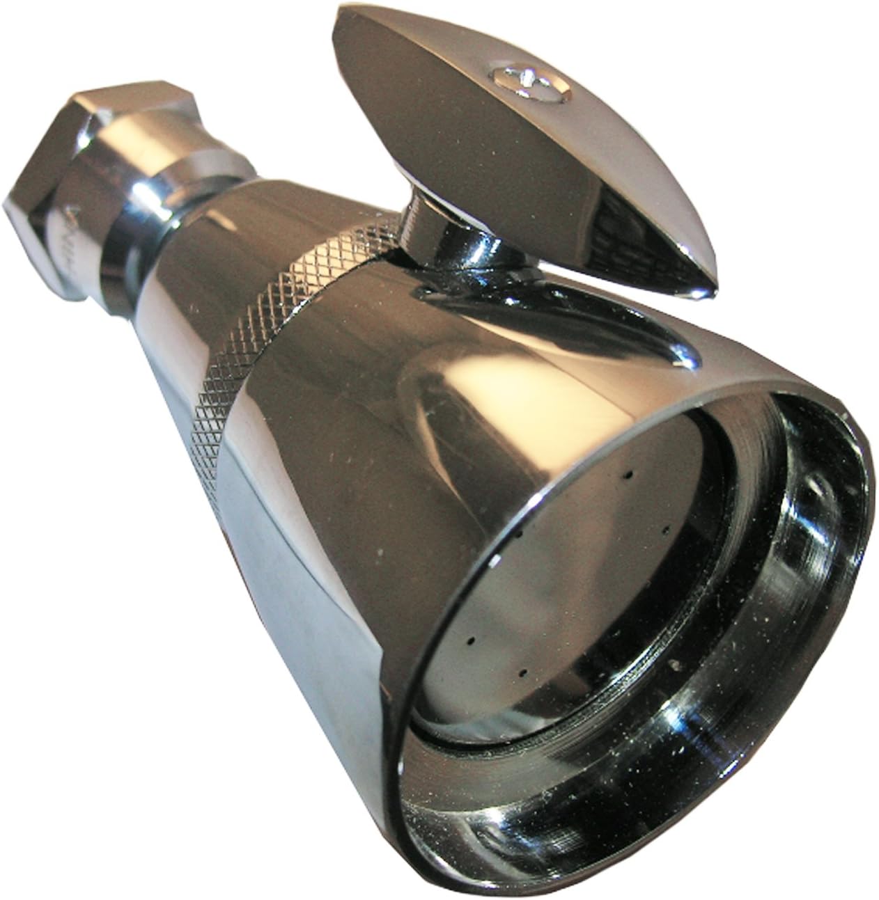 LASCO 08-2303 2-1/4-Inch Face Shower Head with Adjustable Spray, Chrome Plated Brass