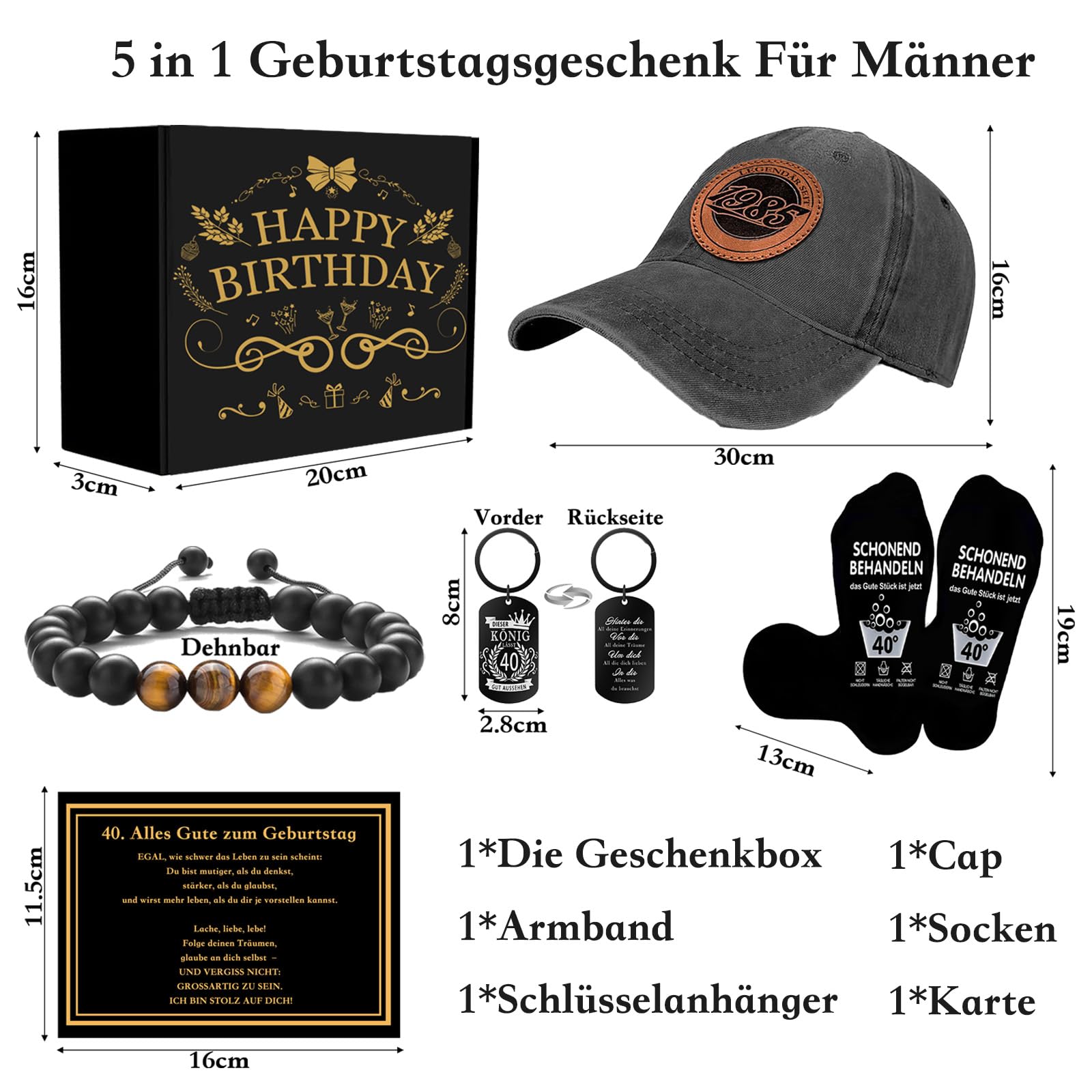 Cadeaux 60e Anniversaire Pour Hommes 1965 Ans Casquette De Baseball