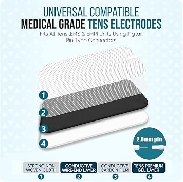 Electrode Pads Small Pack of 10 Muscle Relaxation Device