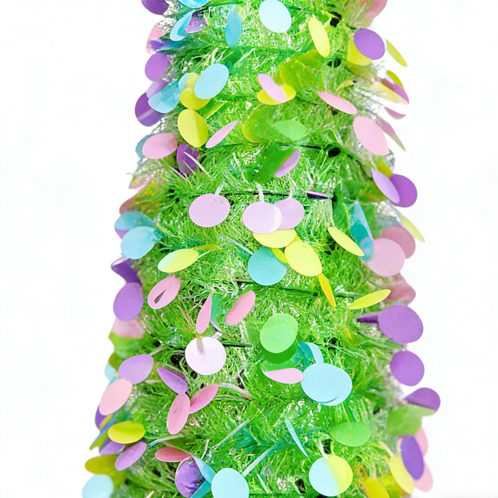 Árbol de de Primavera: Mini Soporte Festivo para Estilo temático navideño, Colgantes Coloridos, escaparate de Temporada Brillante para reuniones Familiares, Escultura Inspirada en