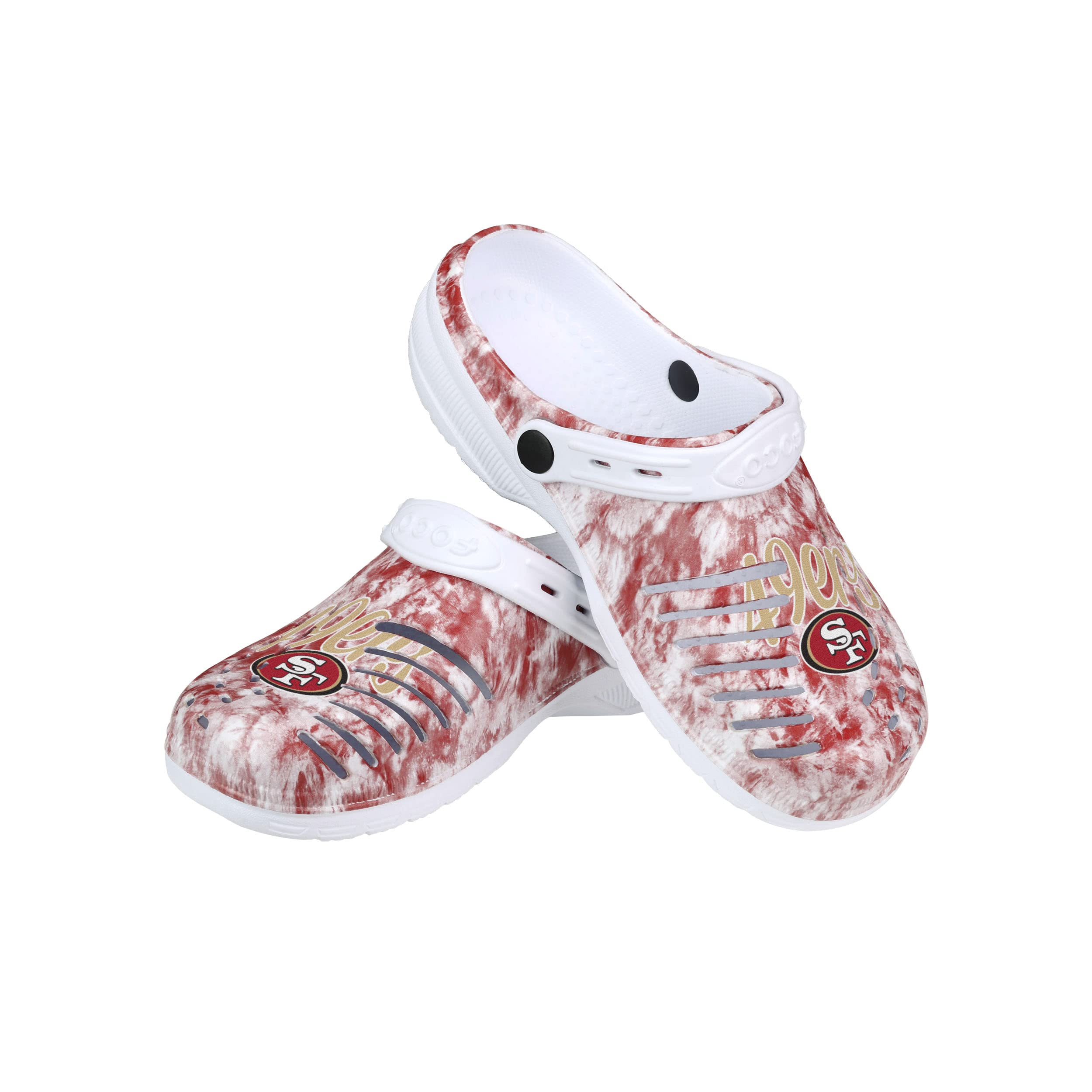 San Francisco 49ers NFL Womens Cloudie Clog with Strap