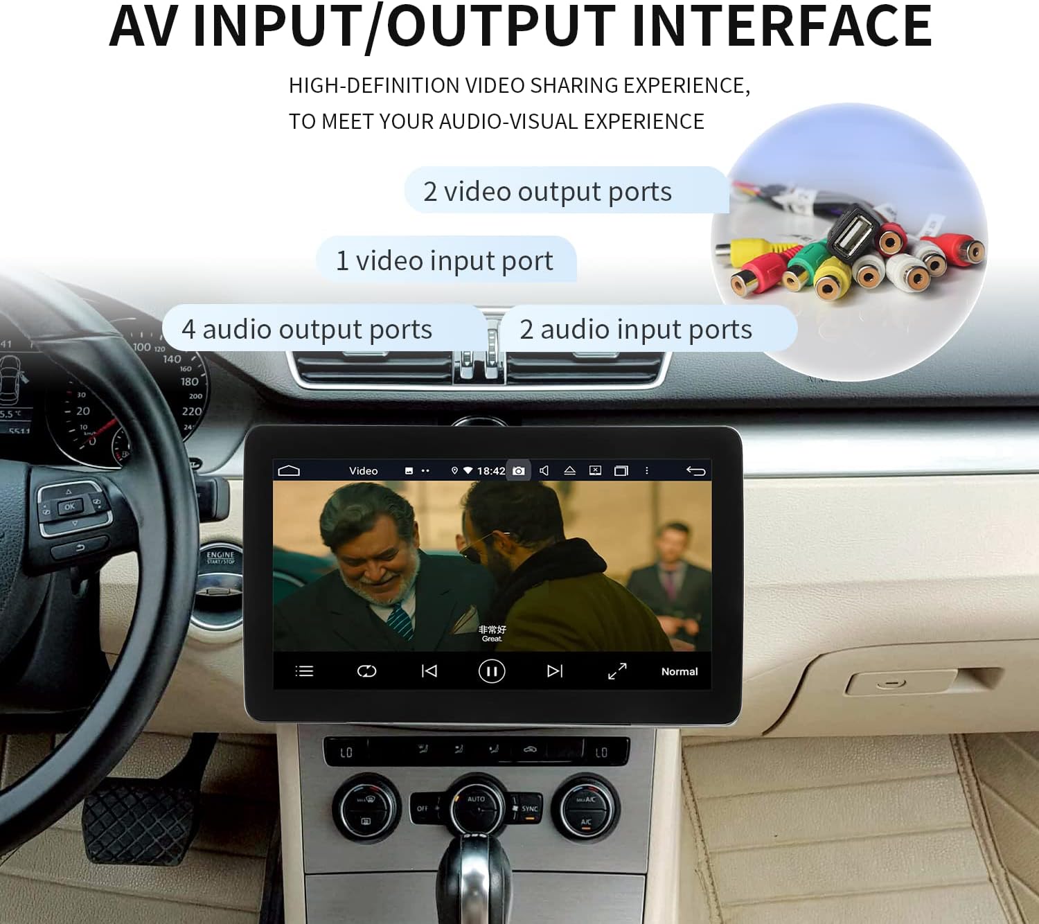 double din car stereo with backup camera and wireless charge 10 1 inch wireless carplay android auto android 10 hd car radio touchscreen bulit in b