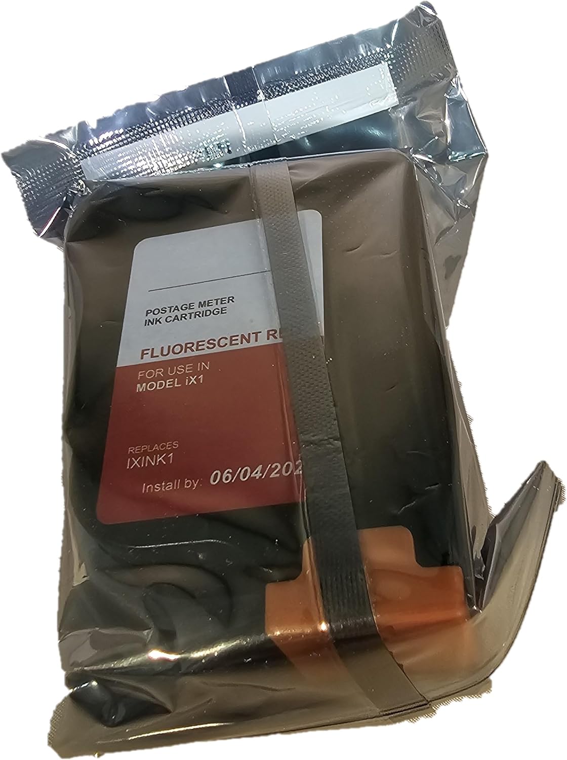 IXINK1 Compatible Cartridge for Quadient iX-1 Mailing Machine, Fluorescent Red, 90 Day Warranty, USA Company