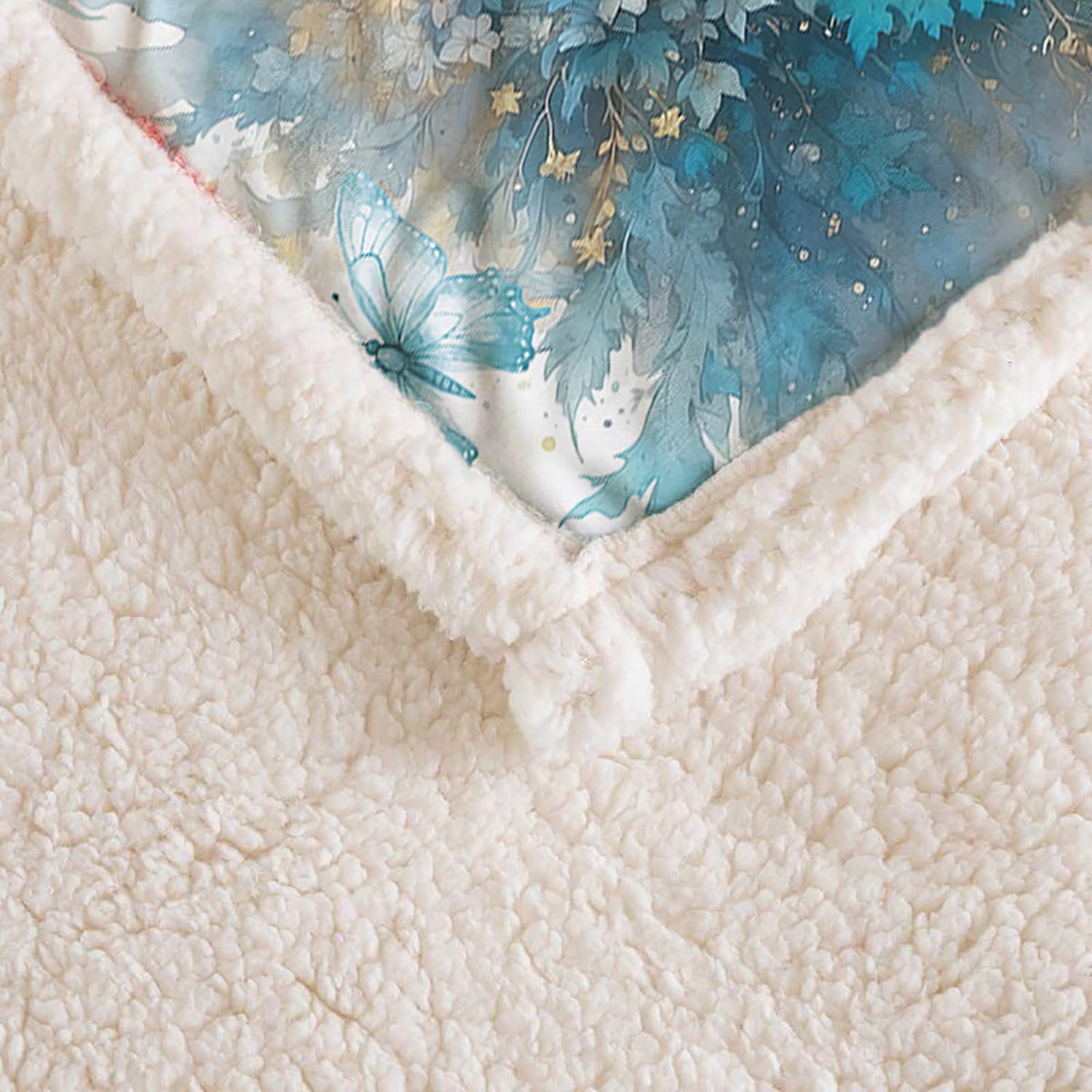 Wolf-Plüschdecke Mit Batikmuster – Flauschige Sherpa-Decke 127x152 Cm