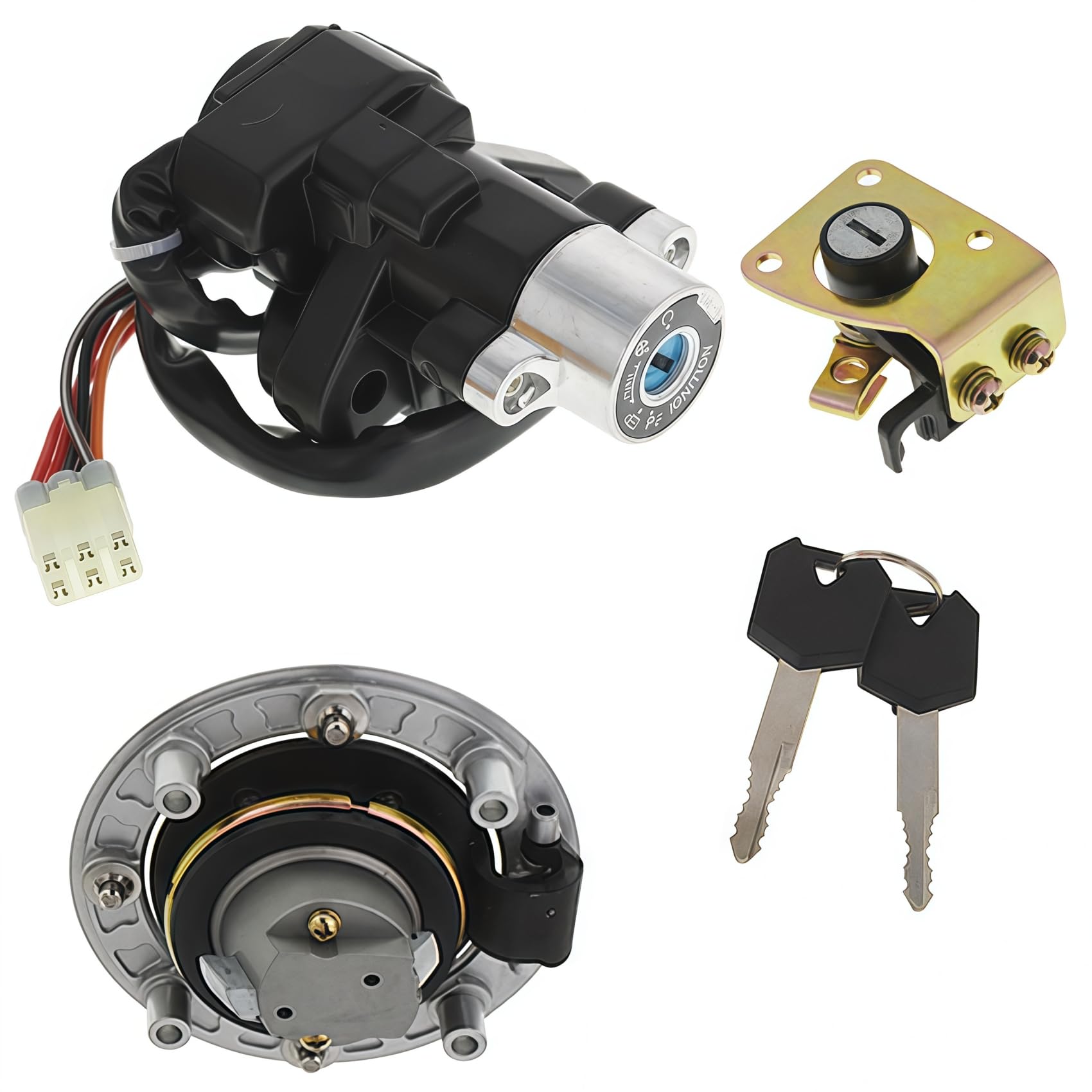 Amazon.com: labwork Ignition Switch Cap Cover Seat Lock Key
