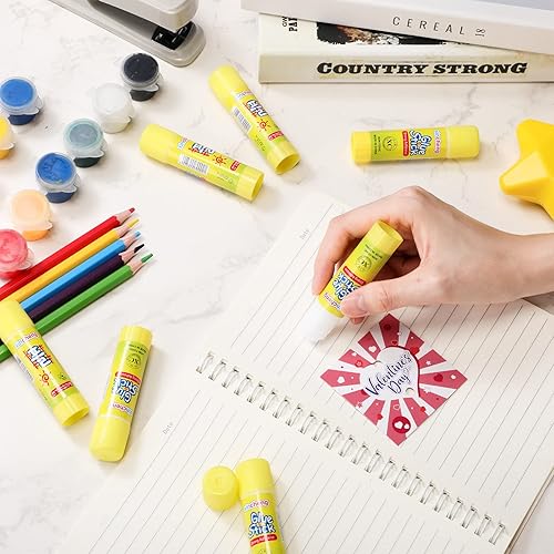 Miniatura 5 de Barra de pegamento blanca lavable para manualidades, hogar, escuela, aula, estudiantes, profesores, empleados, álbumes de recortes, suministros de