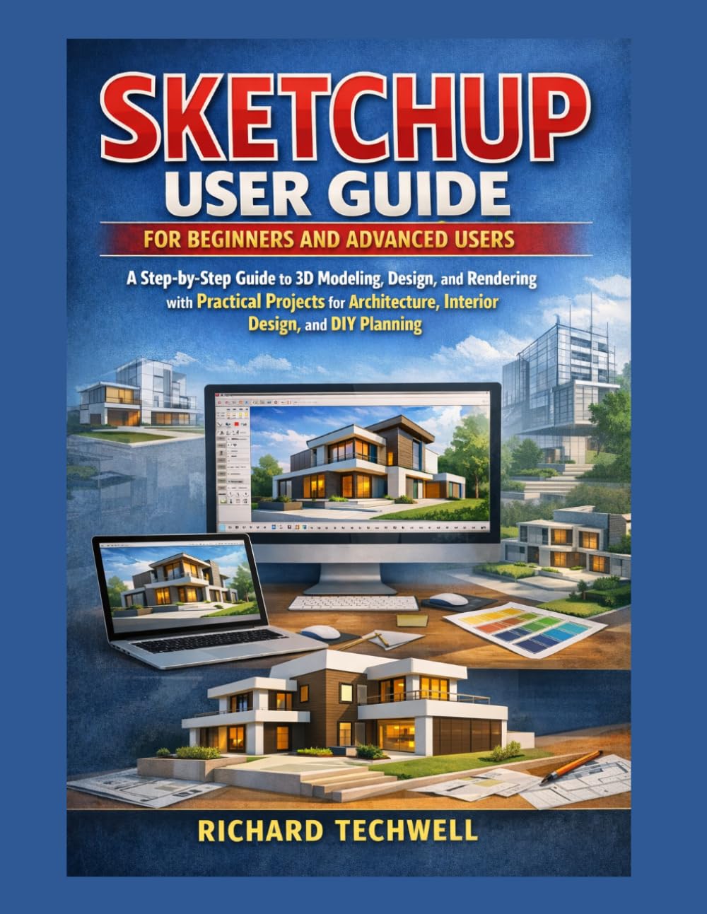 SKETCHUP USER GUIDE FOR BEGINNERS AND ADVANCED USERS: A Step-by-Step Guide to 3D Modeling, Design, and Rendering with Practical Projects for Architecture, Interior Design, and DIY Planning