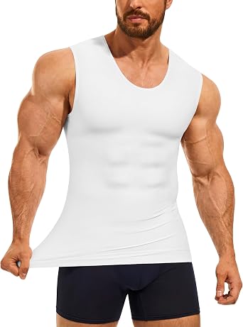 Eleady Compression Shirt Men Sleeveless - Gym Tank Tops Mens Slimming Compression Tank Body Shaper