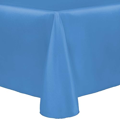 Vista 47 de Ultimate Textile Majestic - Mantel ovalado reversible Shantung Satin (72 x 120 pulgadas), color rojo cereza Cherry Red