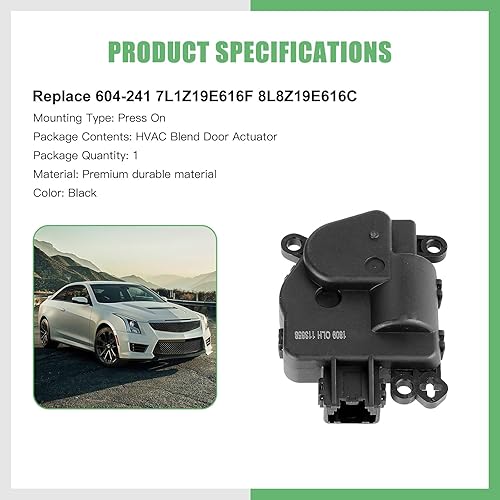 Vista 745 de SCITOO Reemplazo de actuador de puerta de mezcla de calentador HVAC para Ford F-150 2004-2008, para Ford para Lobo 2004-2008, para Lincoln para Mark
