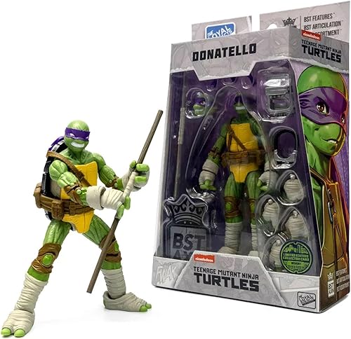 Miniatura 7 de Tortugas Ninja Adolescentes Mutantes BST AXN Donatello IDW Inspirado en Cómic Héroes Figura de Acción de 5 Pulgadas