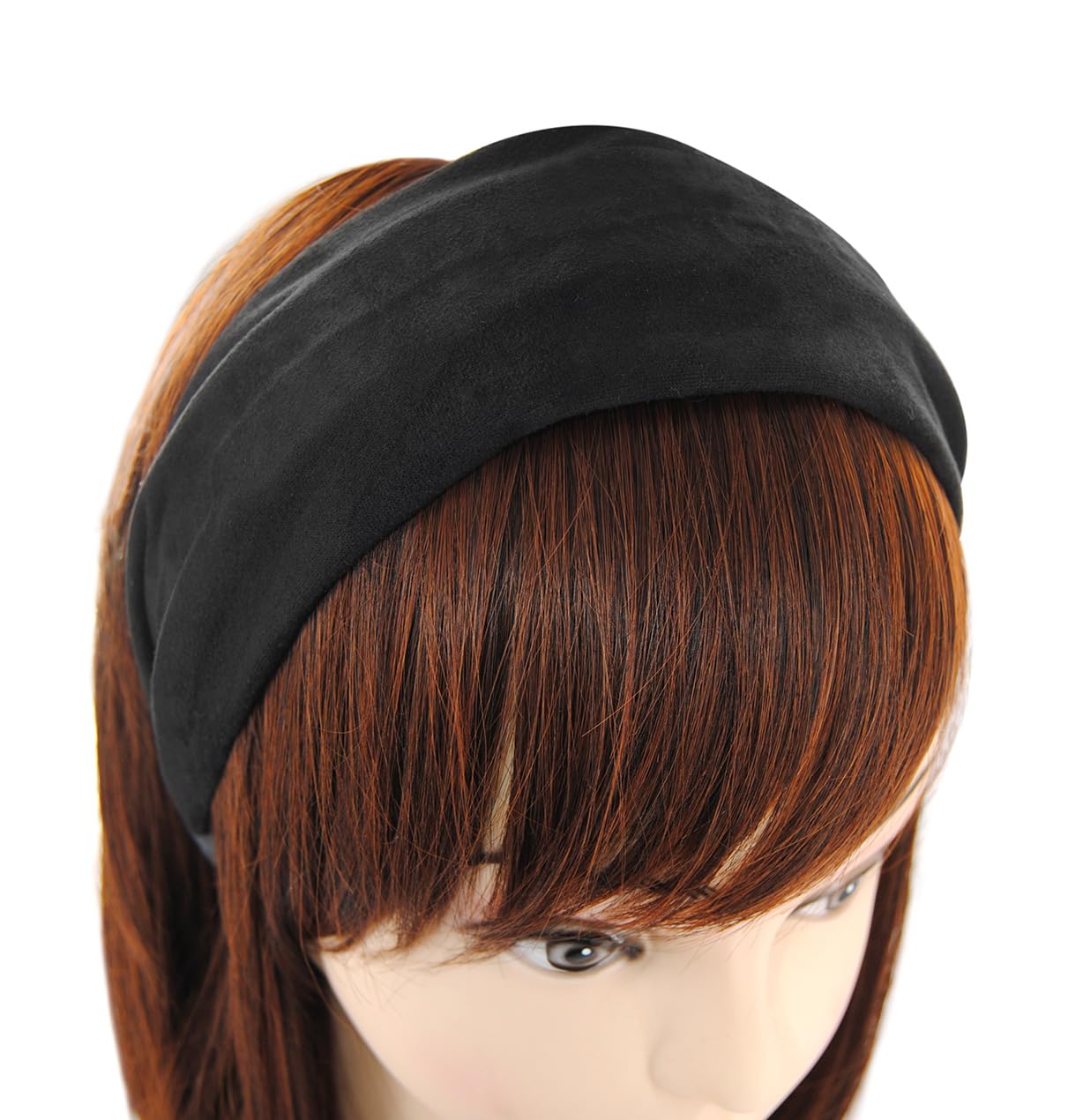 Cerchietto Per Capelli Axy HRK5 Vintage - Larghezza 3,3 Cm, Effetto Pelle, Colore Beige, Fatto A Mano