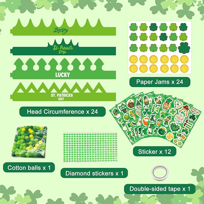DIY St. Patrick's Day Crowns: Fun Craft Kit for Kids!