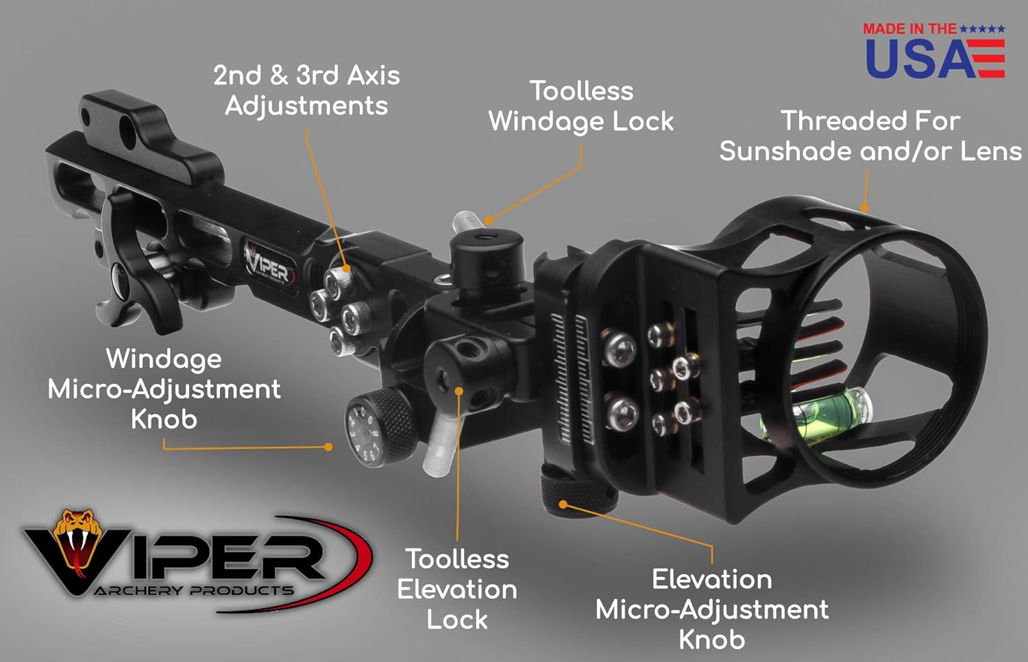 Viper Archery Products Bow Sight Dovetail 5 Pin VDTMT19