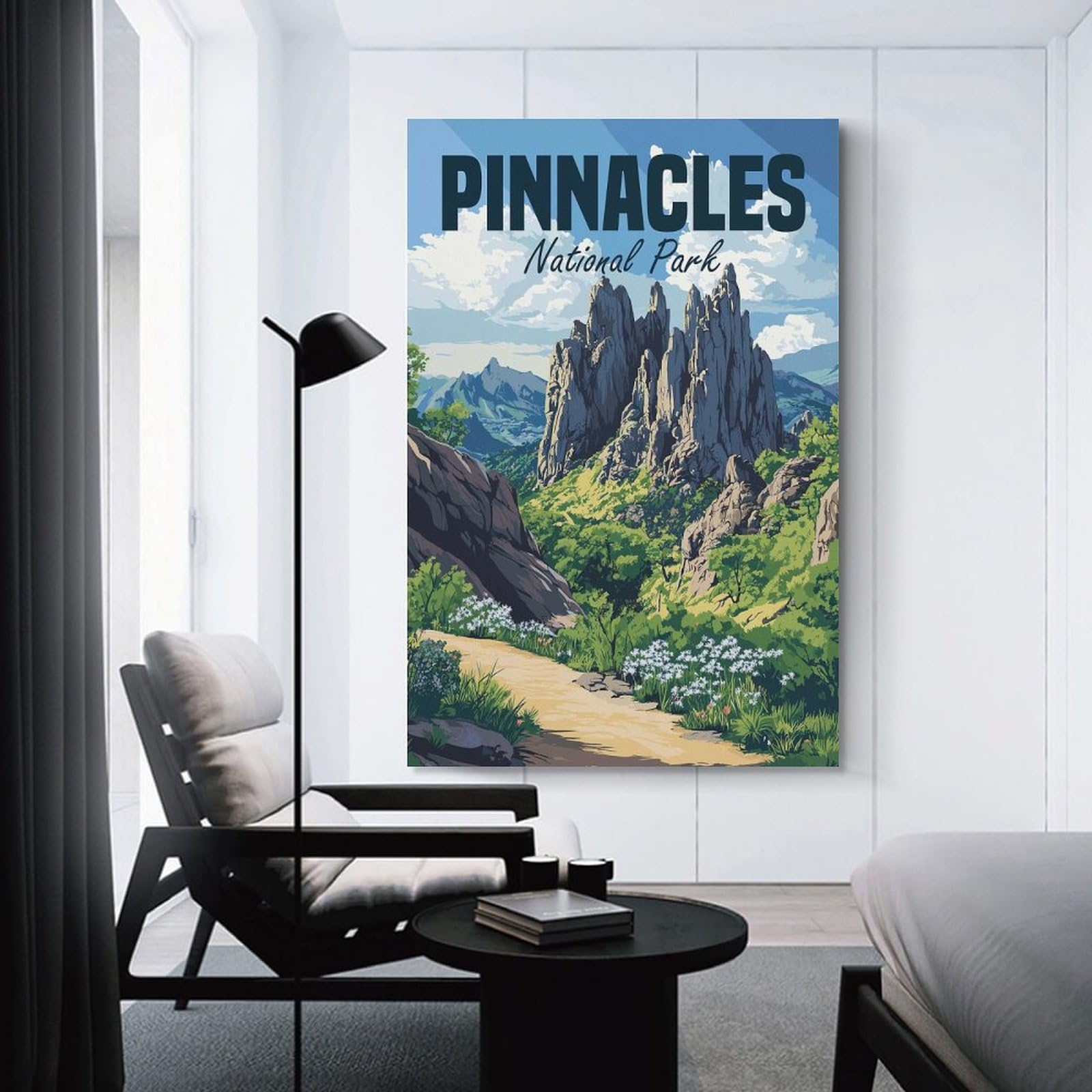 Junmoney Pinnacles National Park Wall Picture Print 20x30inch(50x75cm), for Hallway, Lounge Or Guest Room, Gift Idea for Housewarming And Birthdays