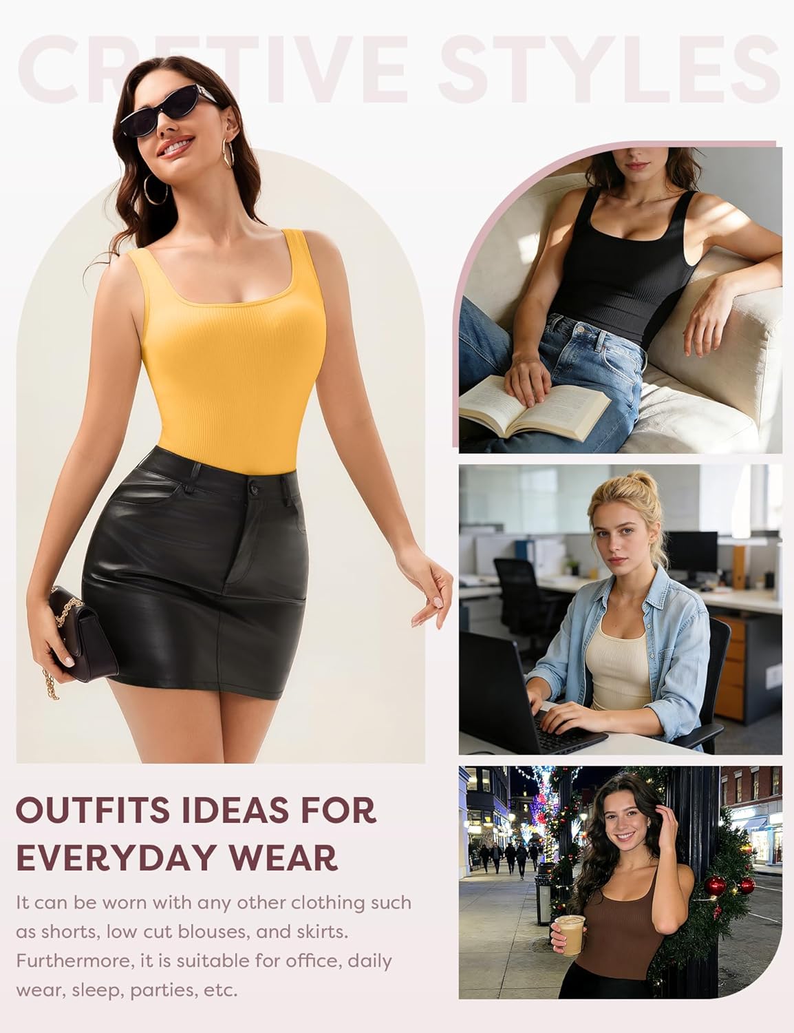 JulyGirl Shapewear Bodysuits for Women,Tummy Control Bodysuit,Seamless Shapewear for Women - Image 4