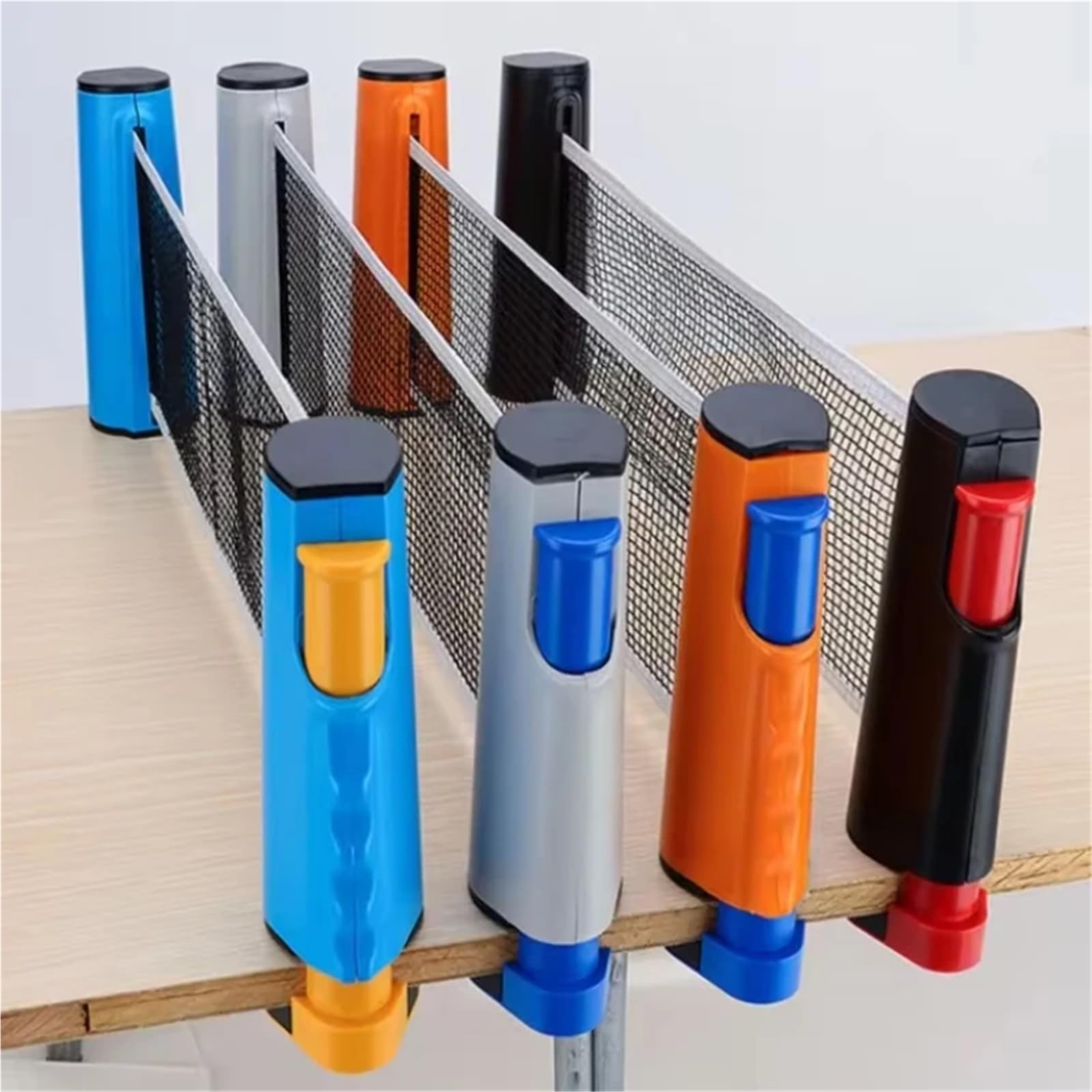 Tragbare Tischtennisnetzabdeckung Messgerät Einziehbares Set Catcher Racks Einstellbare Werkzeuge Outdoor Home Sport Clip Auf Für Tisch