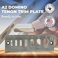 Vista 2 de Placa de ajuste A2 Domino Tenon – Compatible con carpinteros Festool Domino – Recorta tamaños de 0.157 in a 0.551 in – Se adapta a pegamentos