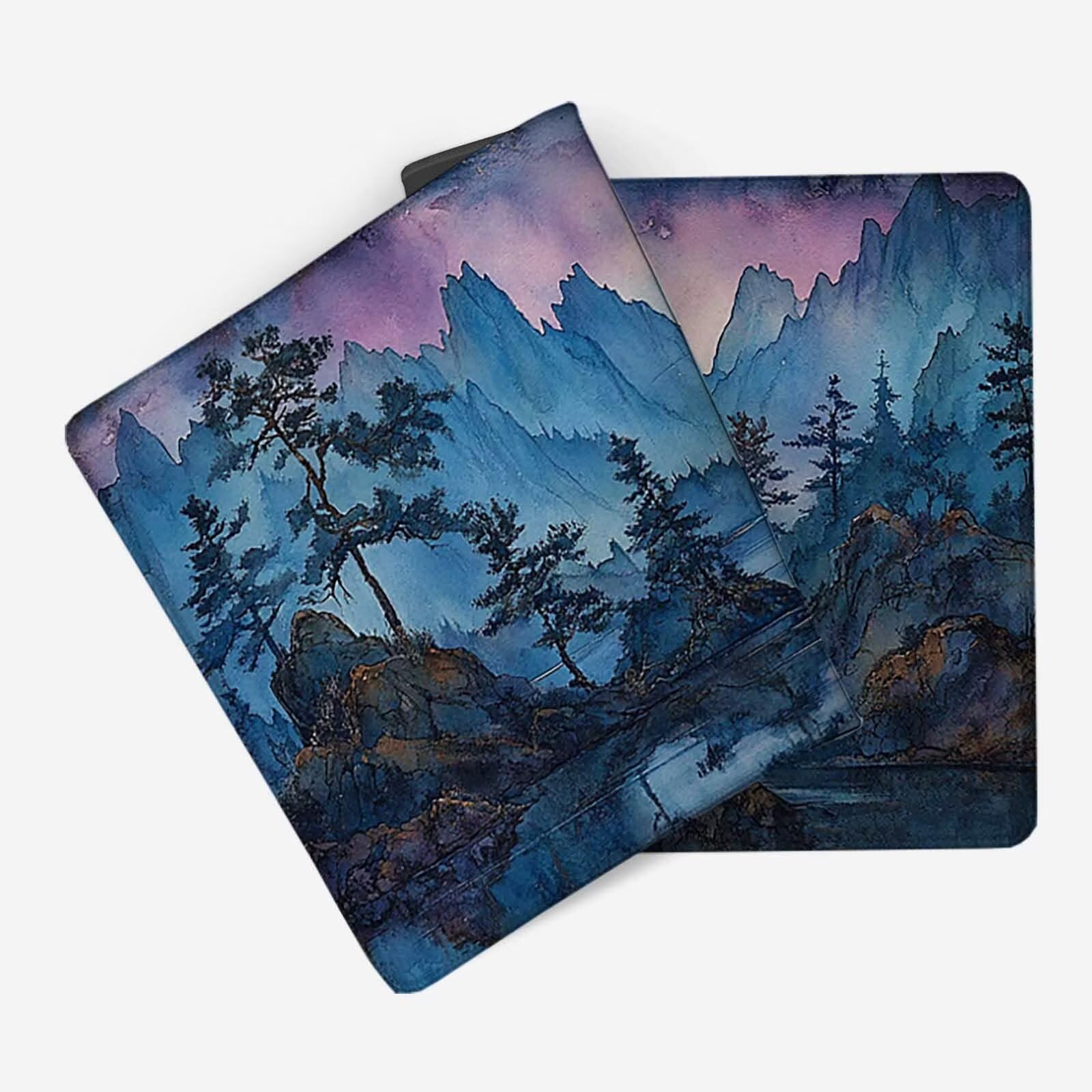 Podkładka pod mysz XXL 1500 x 800 mm, wodoodporna podkładka pod mysz biała podkładka pod mysz z motywem krajobrazu akcesoria do gier szyte krawędzie antypoślizgowa gumowa podstawa powierzchnia do