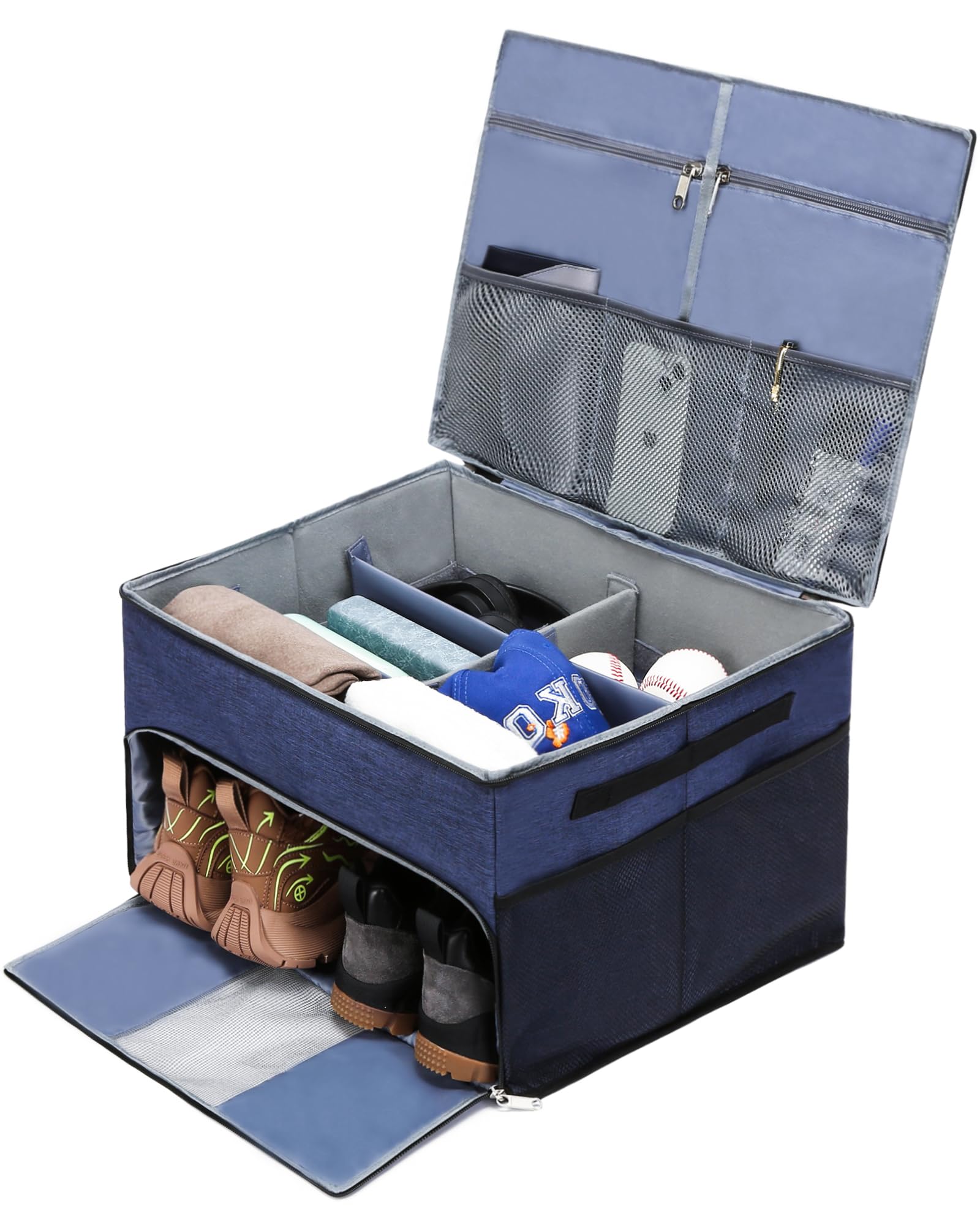 Organiseur de coffre de golf pour équipement de jeu de golf, boîte de rangement pour voiture, SUV, camion, accessoires de golf pour homme, sac de chaussures de golf, idée cadeau pour lui, papa, oncle,