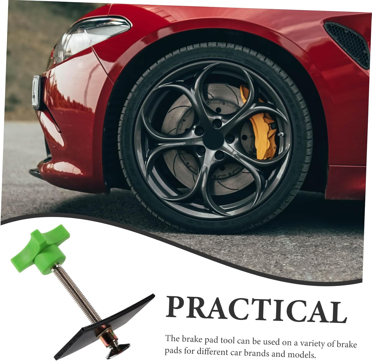 GLEAVI 2pcs Brake Pad Piston Tool Brake Pad Spreader Easy Use Auto Repair Accessory