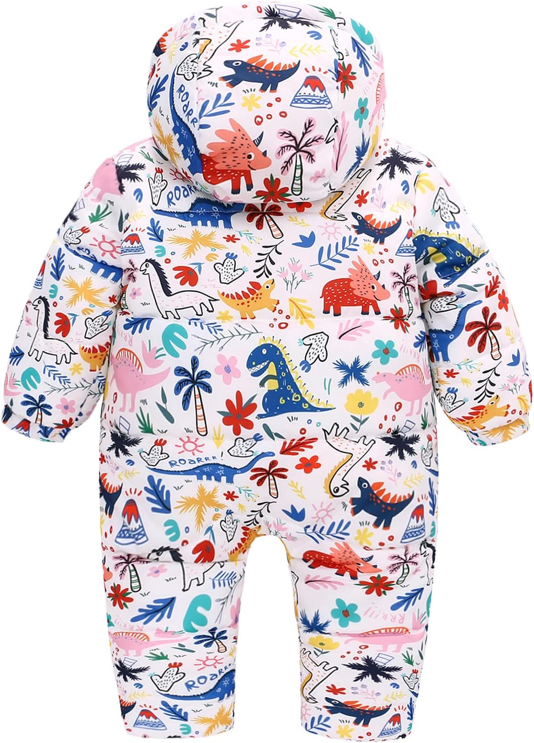 famuka Warm Baby Winter Clothes Hooded Snowsuit Outerwear Onesie with Gloves