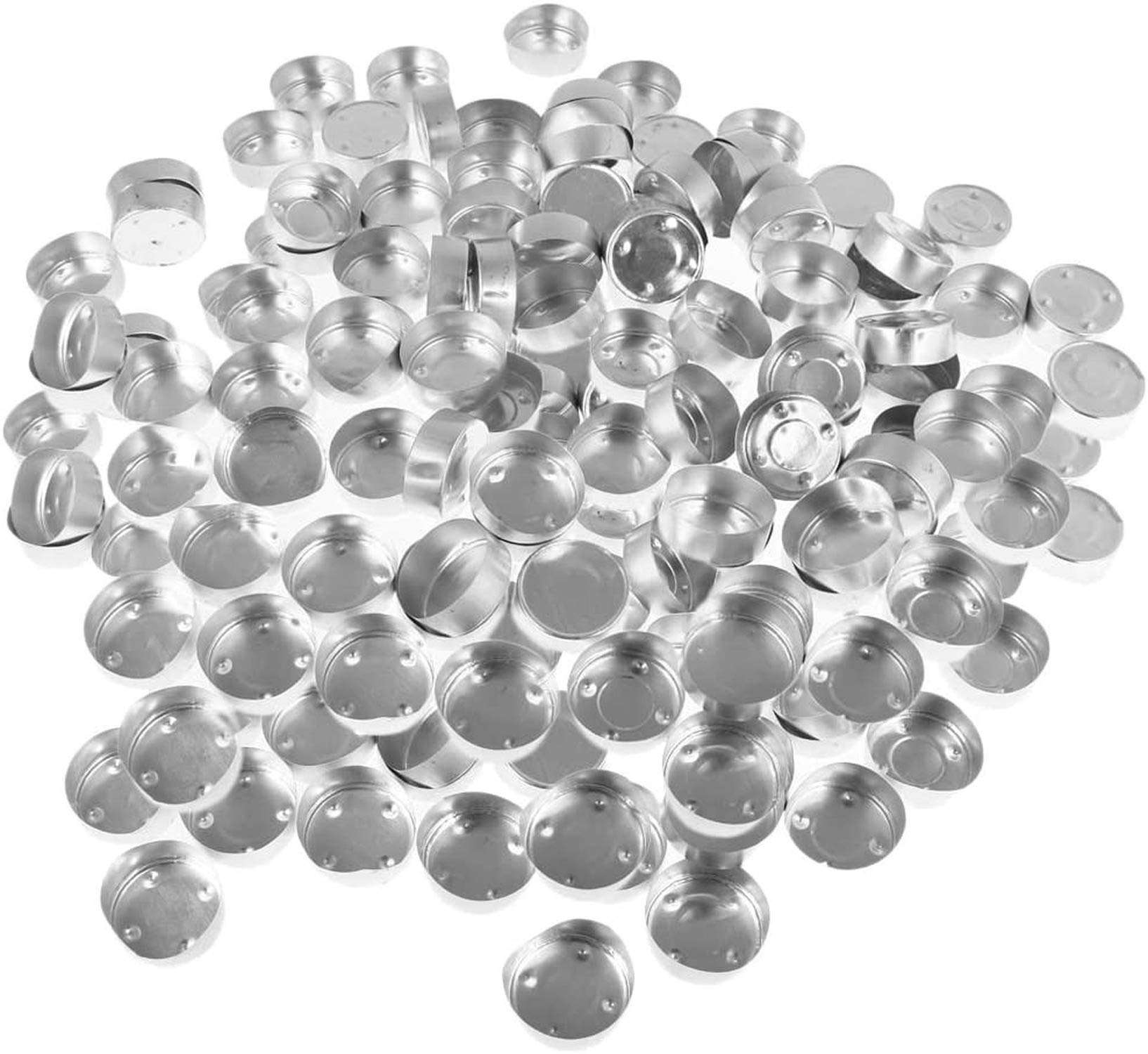 Lot 200 Récipients Aluminium + 200 Mèches Coton Précirées | Kit Complet Bougies Chauffe-Plat DIY
