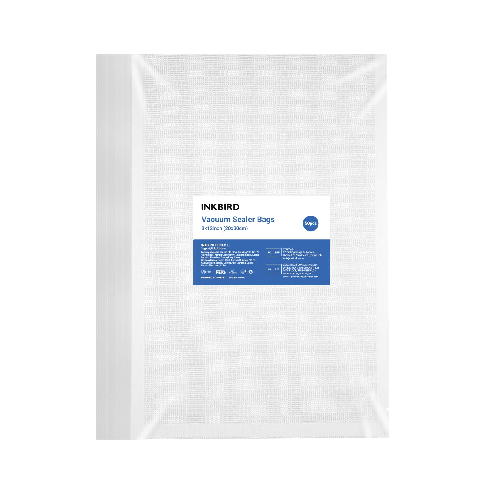 Sac d'emballage sous vide aliments sac-6 idéal pour le batch cooking sain