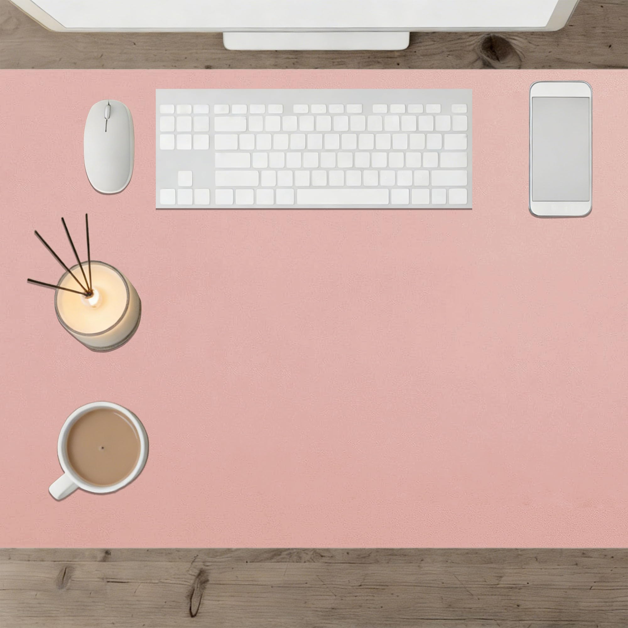 Office Desk Mat 60 x 78 cm Waterproof Laptop Desk Mat Spill Resistant Durable Design for Home and Office Accessories, Pink